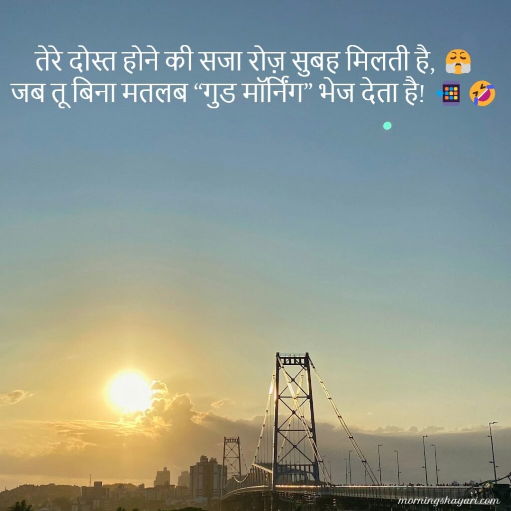 Funny Morning Shayari For Friends