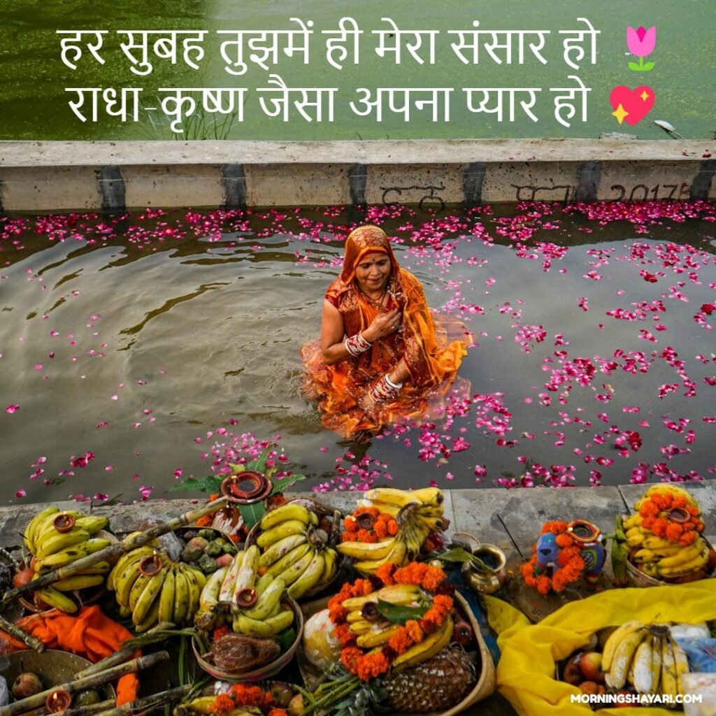 Romantic Radha Krishna Morning Shayari